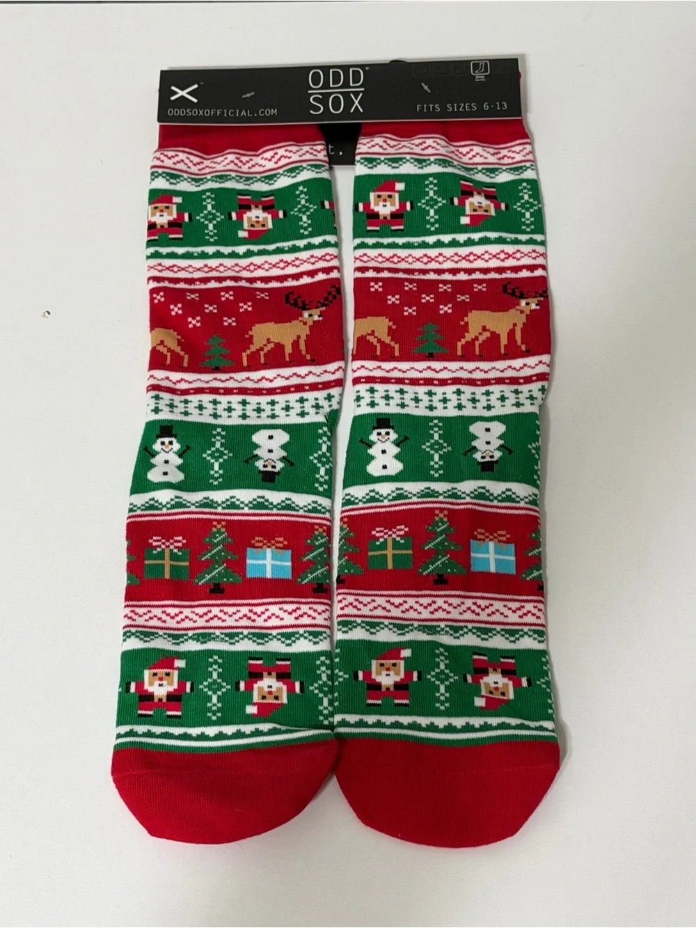 Odd Sox | Underwear & Socks | Odd Sox Mens Christmas Fair Isle Dress Socks Red Green